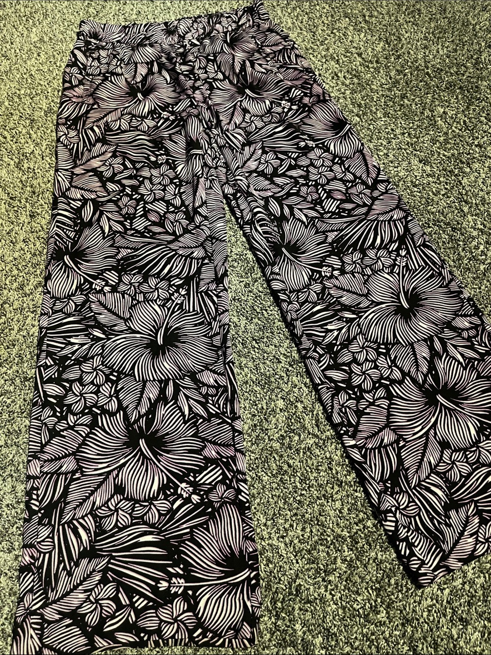 Women’s Worthington Floral Palazzo Pants W/Pockets (PS)